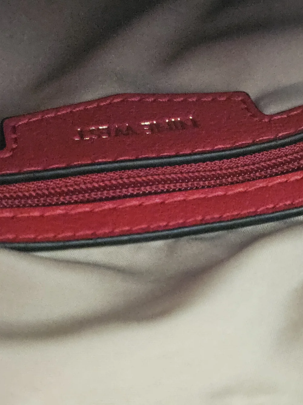 Nine West Red Leather Satchel Bag